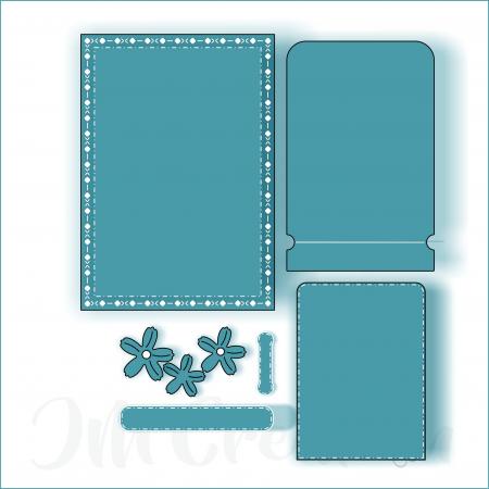 JM Creation - Stanzschablone - A6 Zarte Kanten - Stanzschablone