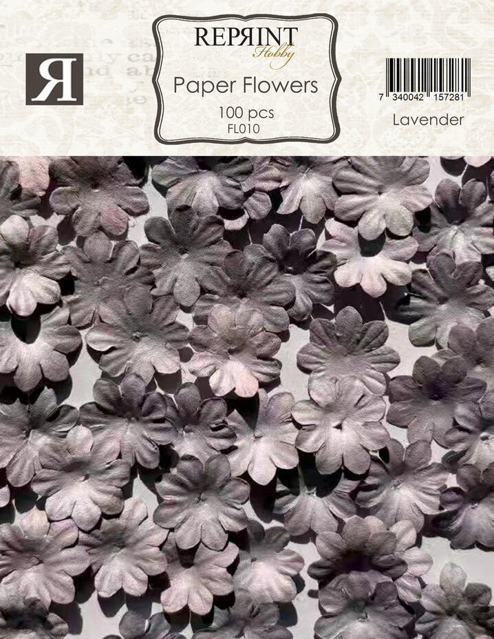 Reprint - Paper Flowers Lavender (100pcs)