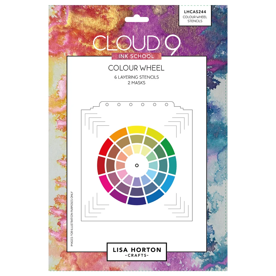 Lisa Horton Crafts - Cloud 9 Ink School Colour Wheel Layering Stencils & Masks