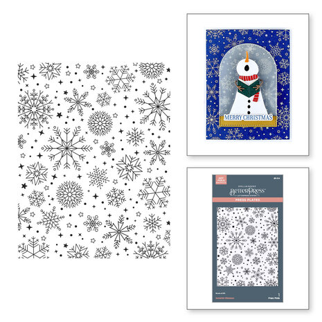 Spellbinders - Wonderland BetterPress Plate Snowfall Shimmer