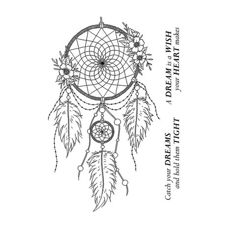 Crafty Individuals - Dreamcatcher Unmounted Rubber Stamps Crafty Individuals - Dreamcatcher Unmounted Rubber Stamps