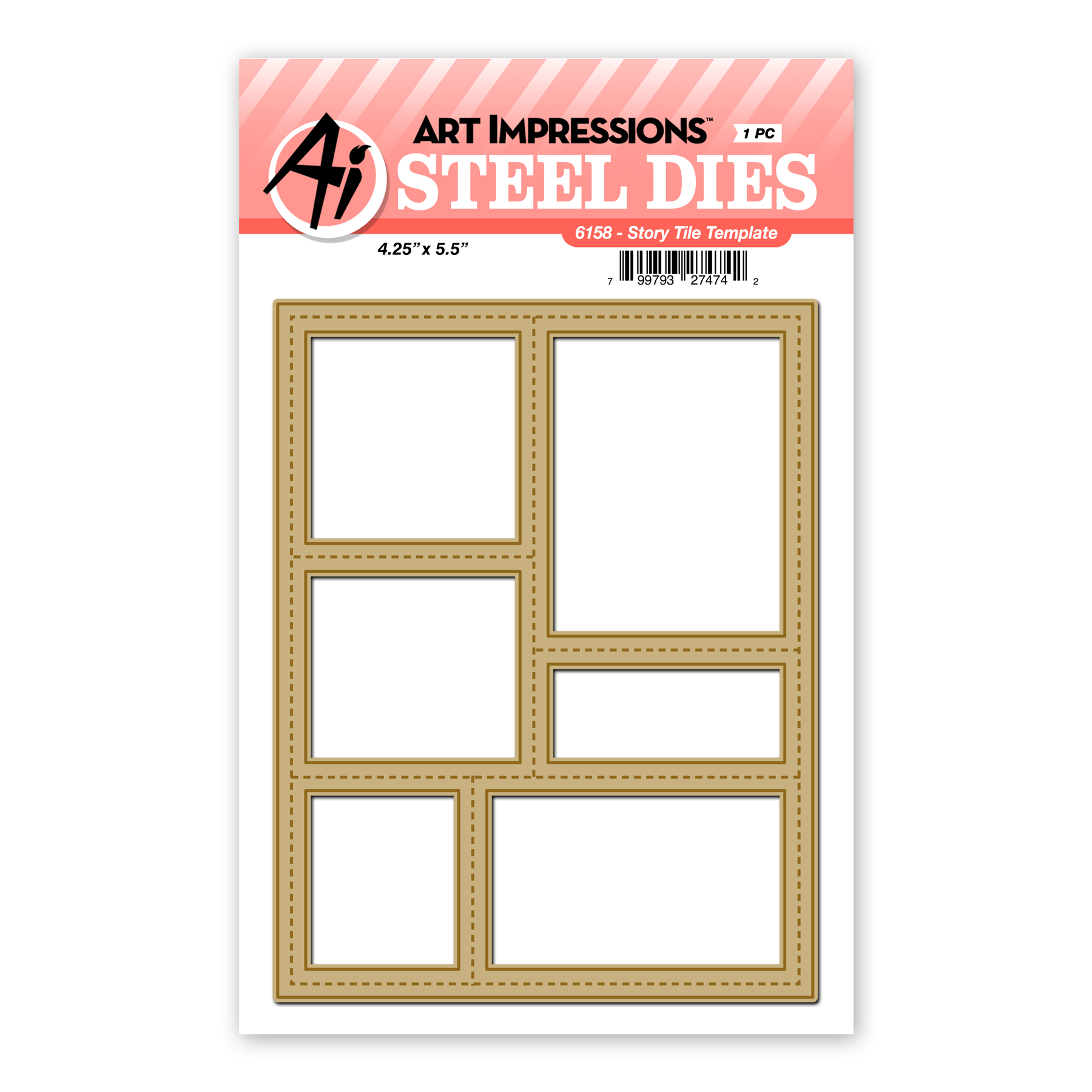Art Impressions - Story Tile Template Die