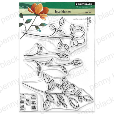 Penny Black - LOVE BLOOMS (CLEAR STAMPS )