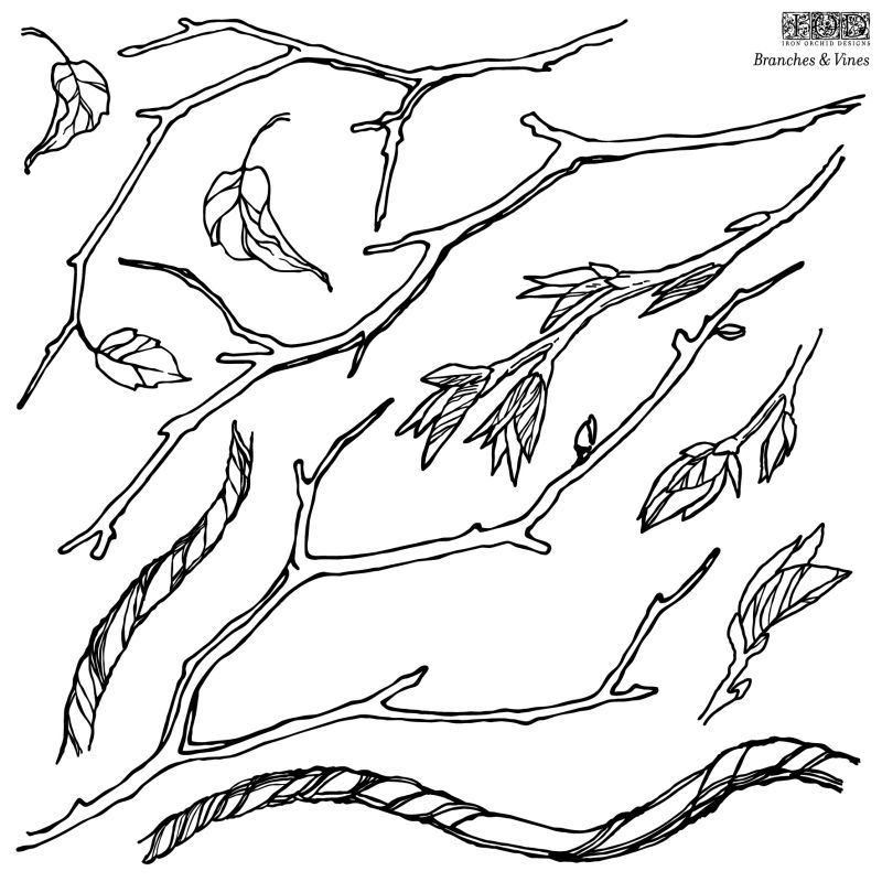 IOD - Stamps - Branches & Vines