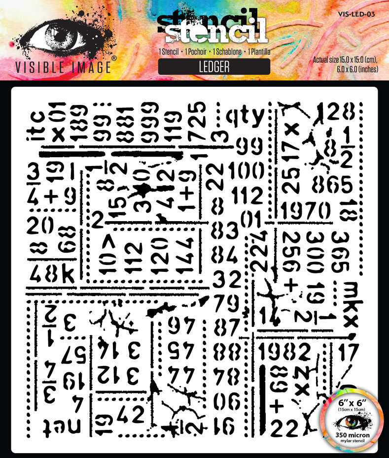 Visible Image - Time To Fly 6x6 Inch Stencil Ledger