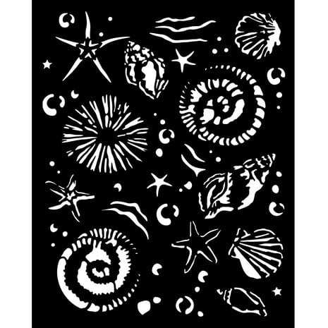 Stamperia - Silent Sea Thick Stencil 20x25cm Starfish