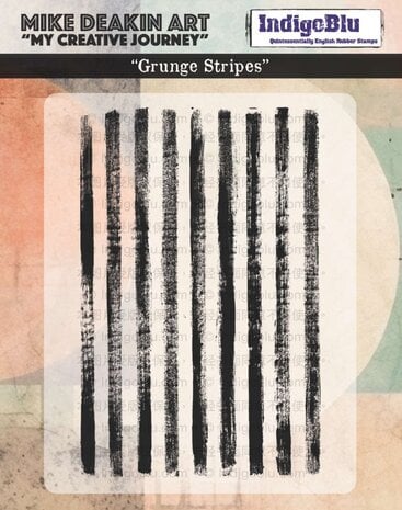 IndigoBlu - Solo Grunge Stripes Rubber Stamps
