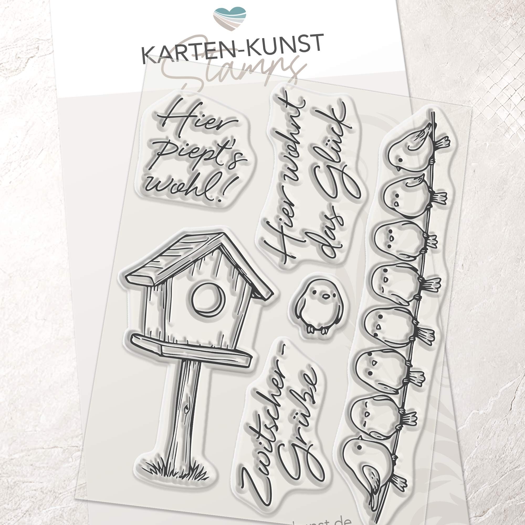 Karten-Kunst Clear Stamps KK-0283 - Vogelglück