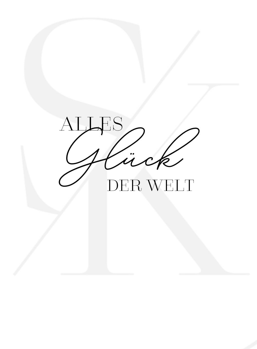 Stilvoll-Kreativ - STEMPEL ALLES GLÜCK DER WELT