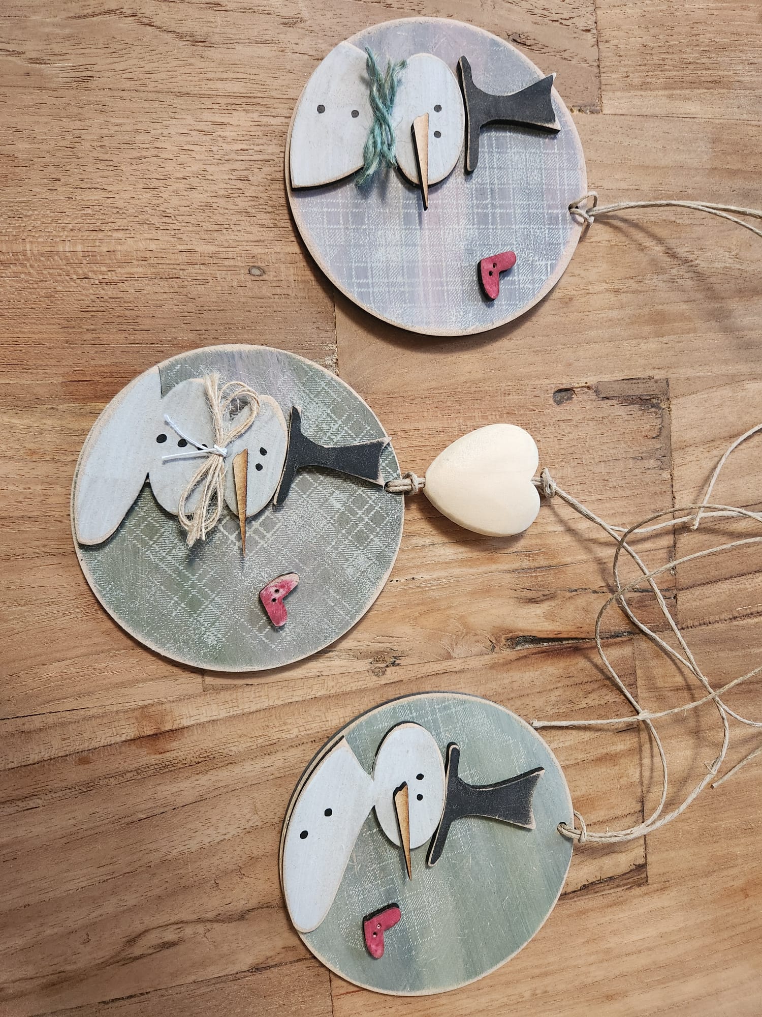 MDF - DIY Schneemann Kreise
