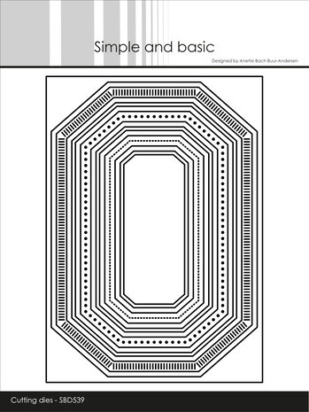 Simple and Basic - Misc Edged Borders A6 Dies 