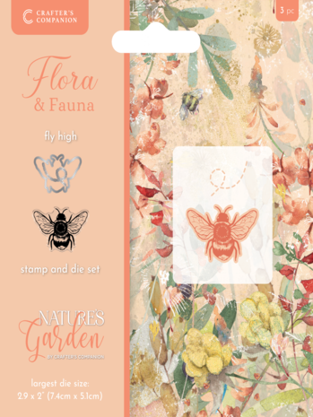 Flora & Fauna Stamp & Die - Fly High