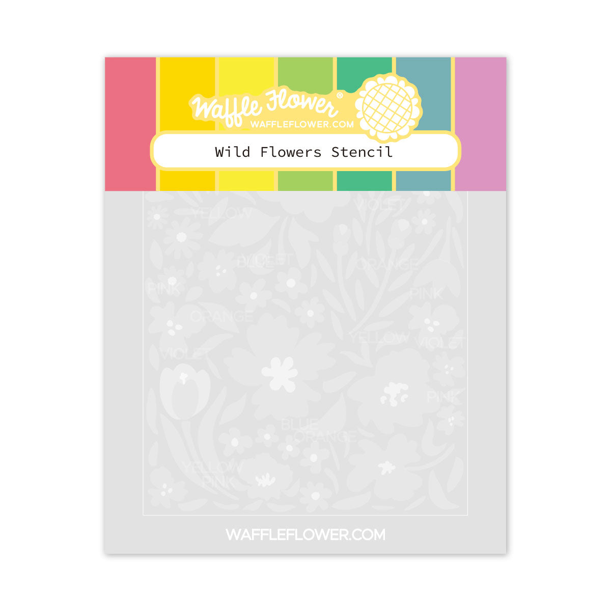 Waffle Flower - Wild Flowers Stencil