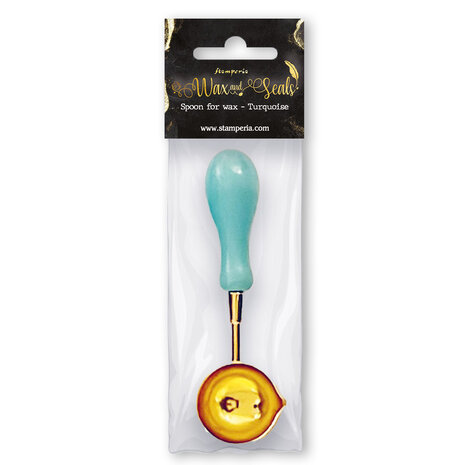 Stamperia - Spoon for Wax Turquoise Wax and Seals