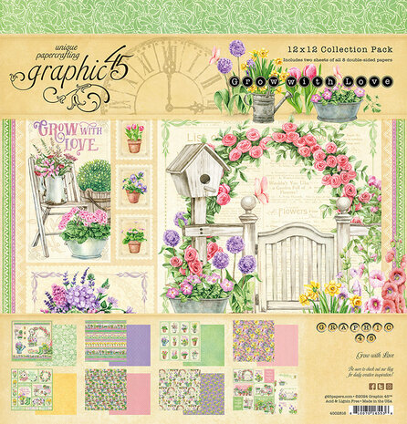 Graphic 45  - Grow with Love 12x12 Inch Collection Pack