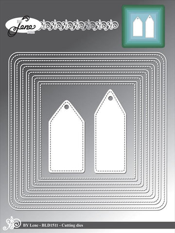 BY LENE - DIES "Square Frame w/Tags"