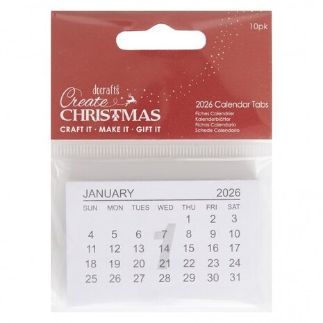 Papermania - Create Christmas 2026 Calendar Tabs 