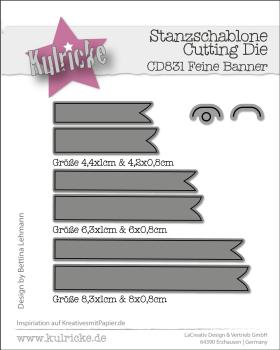 Kulricke Stanzschablone "Feine Banner" Craft Die