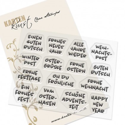  Karten-Kunst Clear Stamps KK-0250 - Viele kleine Weihnachtsgrüße