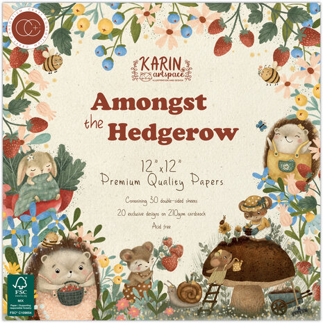 Craft Consortium - Amongst the Hedgerow 12x12 Inch Premium Paper Pad 