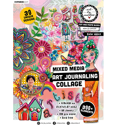 Collage Paper Pad Cut and paste book - Color addict Art by Marlene nr.309