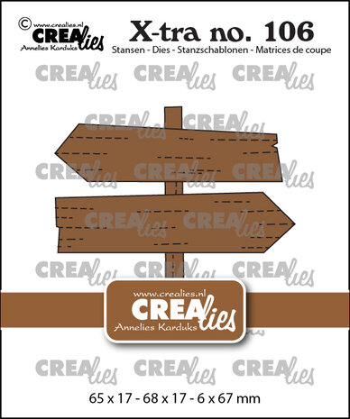 Crealies - X-tra Dies No. 106 Signpost
