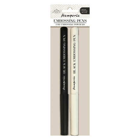 Stamperia- Create Happiness Embossing Pens Clear & Black