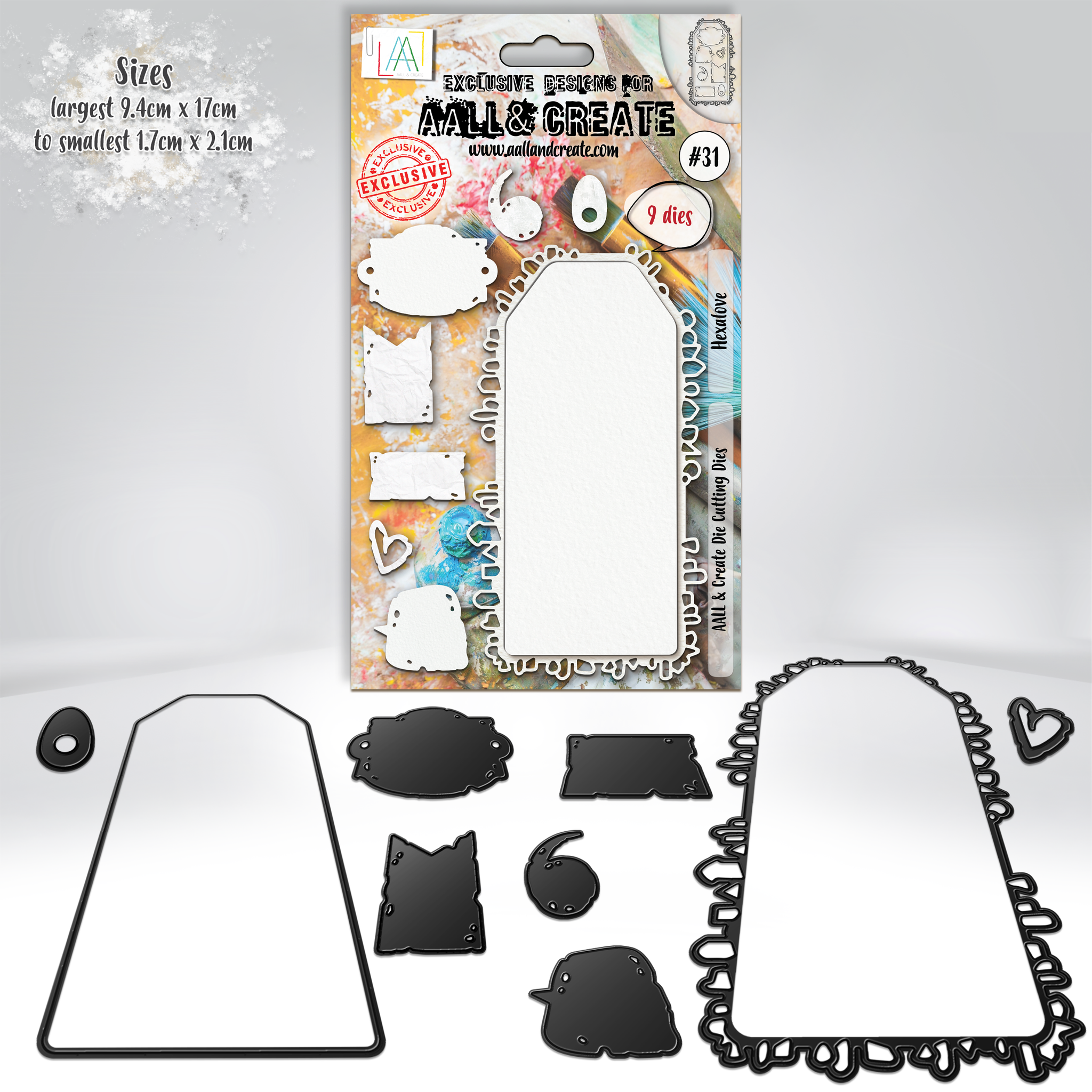 AALL & Create - Die-Cutting Die Set - Hexalove