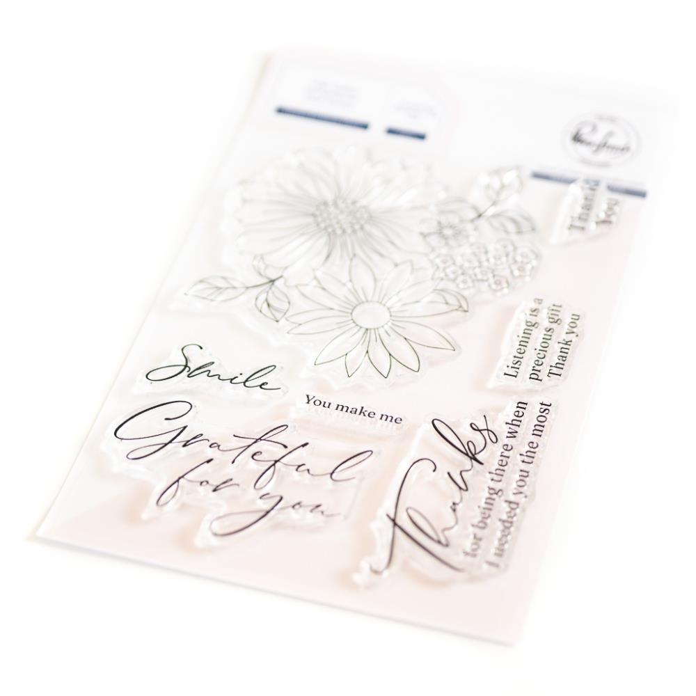Pinkfresh Studio Clear Stamp Set 4"X6" - Thanks For Being There