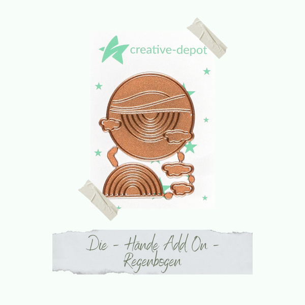 Creative Depot - Die - Hände Add On - Regenbogen Creative Depot - Die - Hände Add On - Regenbogen