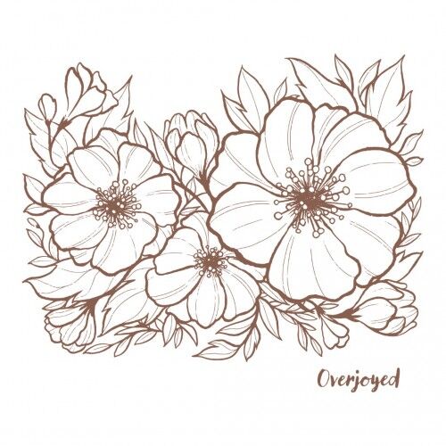 Petunia Background Acrylic Photopolymer Stamp Set 2pc