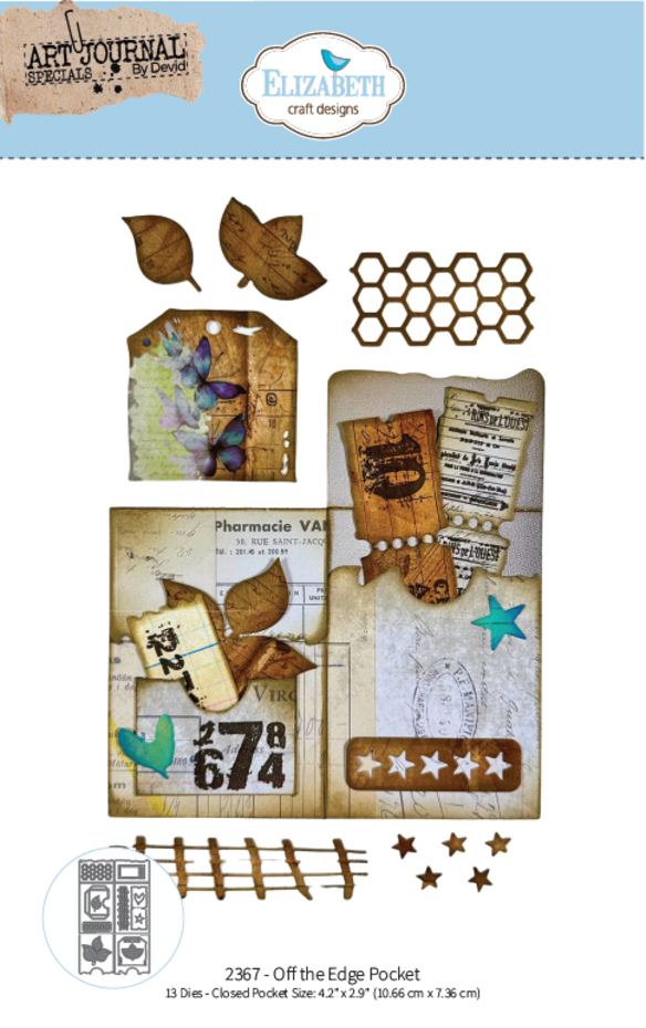 Elizabeth Craft - Beautifully Worn Die Off the Edge Pocket by Devid Roodenburg