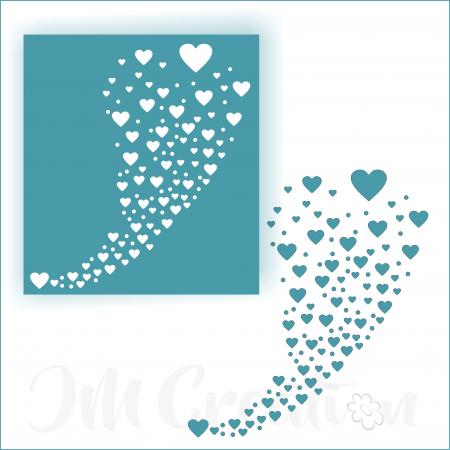 JM Creation - Stanzschablone - Herzfontäne