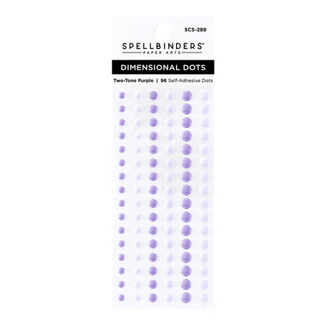 Spellbinders - Dimensional Two Tone Purple Enamel Dots (96pcs)  Spellbinders - Dimensional Two Tone Purple Enamel Dots (96pcs)