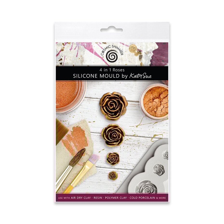 Cosmic Shimmer - Cosmic Shimmer Silicone Mould 4 in 1 Roses