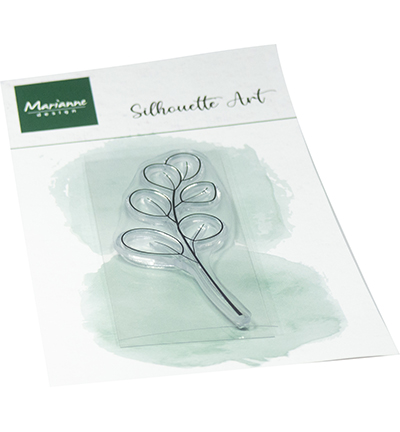 Marianne D Clear Stamp - Silhouette Art - Eucalyptus twig
