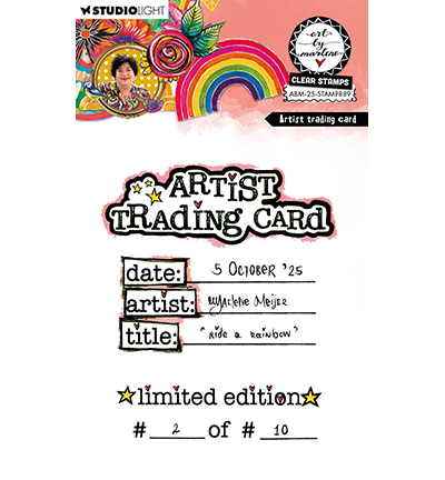Studio Light - Stamps - Artist trading card Art By Marlene nr. 889