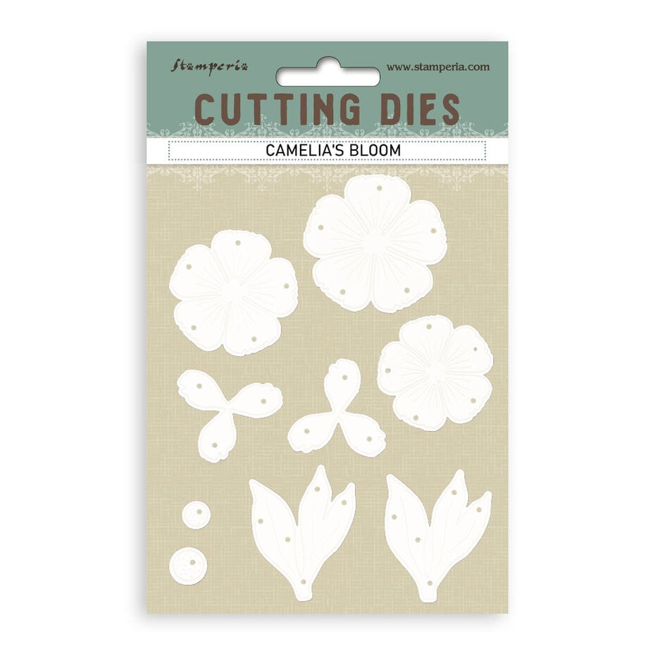 Stamperia - Quiet Days A6 Cutting Dies Camelia's Bloom