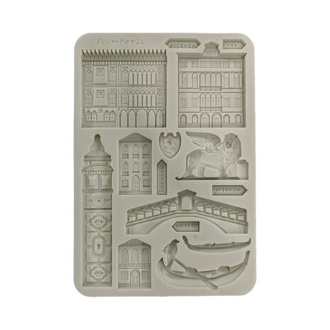 Stamperia -  Venice City of Art A5 Silicon Mould Monuments