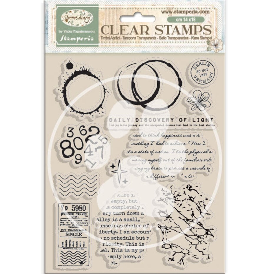 Stamperia - Secret Diary Clear Stamp