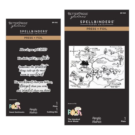 Spellbinders - Say Cheese Classic Pooh Baby Press + Foil Plate & Die Bundle