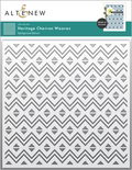 Altenew -Heritage Chevron Weaves Stencil 