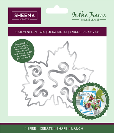 Crafter's Companion - In The Frame Timeless Leaves Die Statement Leaf