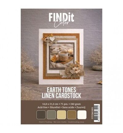 Find It Color Leinenkarton Set A5 – Earth Tones