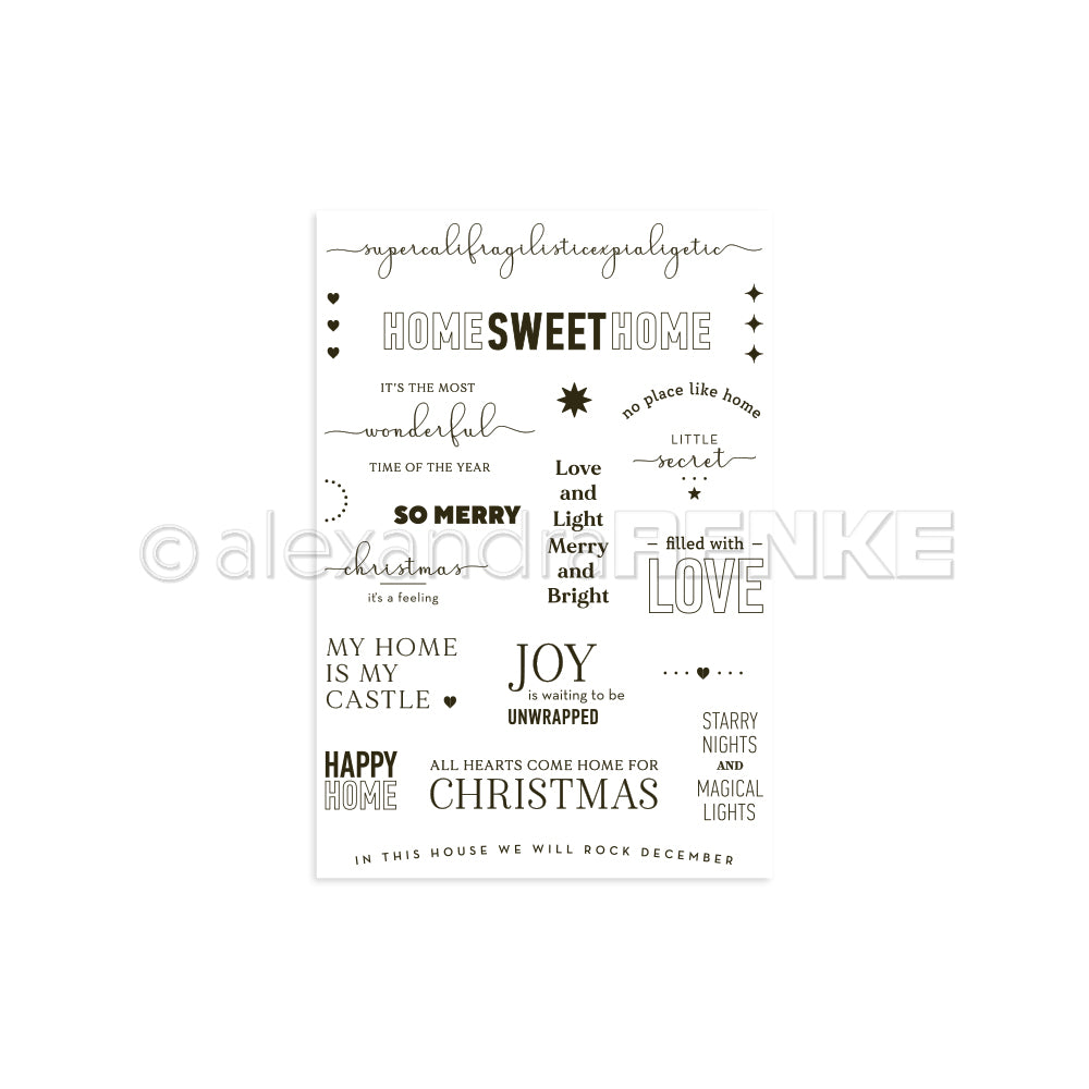 Alexandra Renke - Clear Stamp 'Home sweet home'