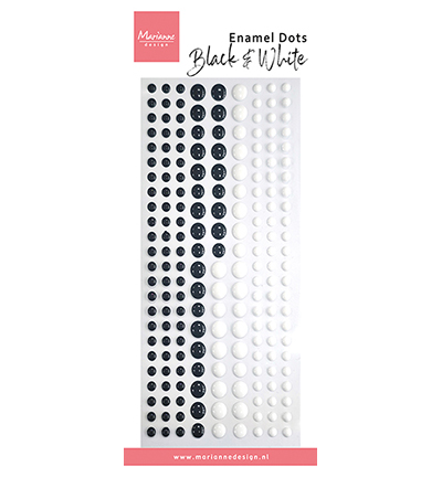 Marianne D Decorations Enamel dots - Black & white