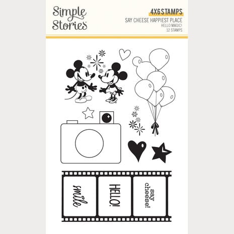 Simple Stories - Say Cheese Happiest Place Stamps Hello Magic!