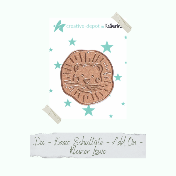 Creative Depot -  Die - Basic Schultüte - Add On - Kleiner Löwe 