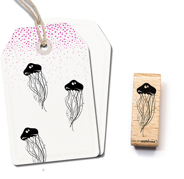 Cat on Appletrees - Stempel Qualle Rosalie