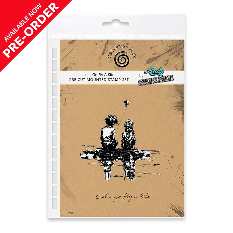 Andy Skinner - Let's Go Fly A Kite Pre Cut Rubber Stamp Set